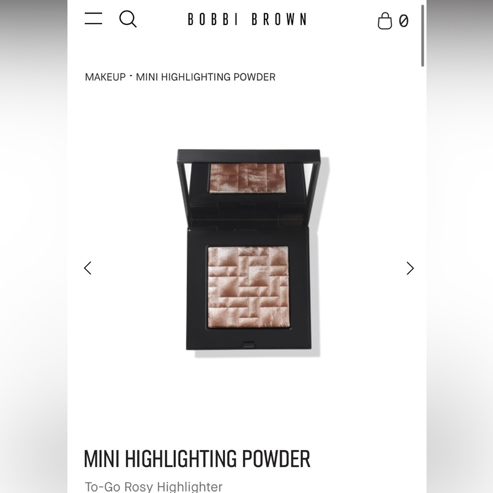 Bobbi Brown Mini Highlight Powder - Pink Glow - Picture 2 of 9